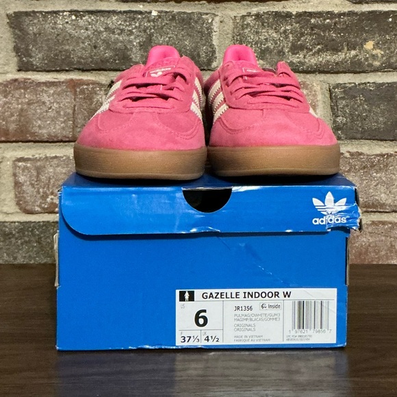Adidas Gazelle Indoor W Women’s Pink and White - Picture 4 of 8